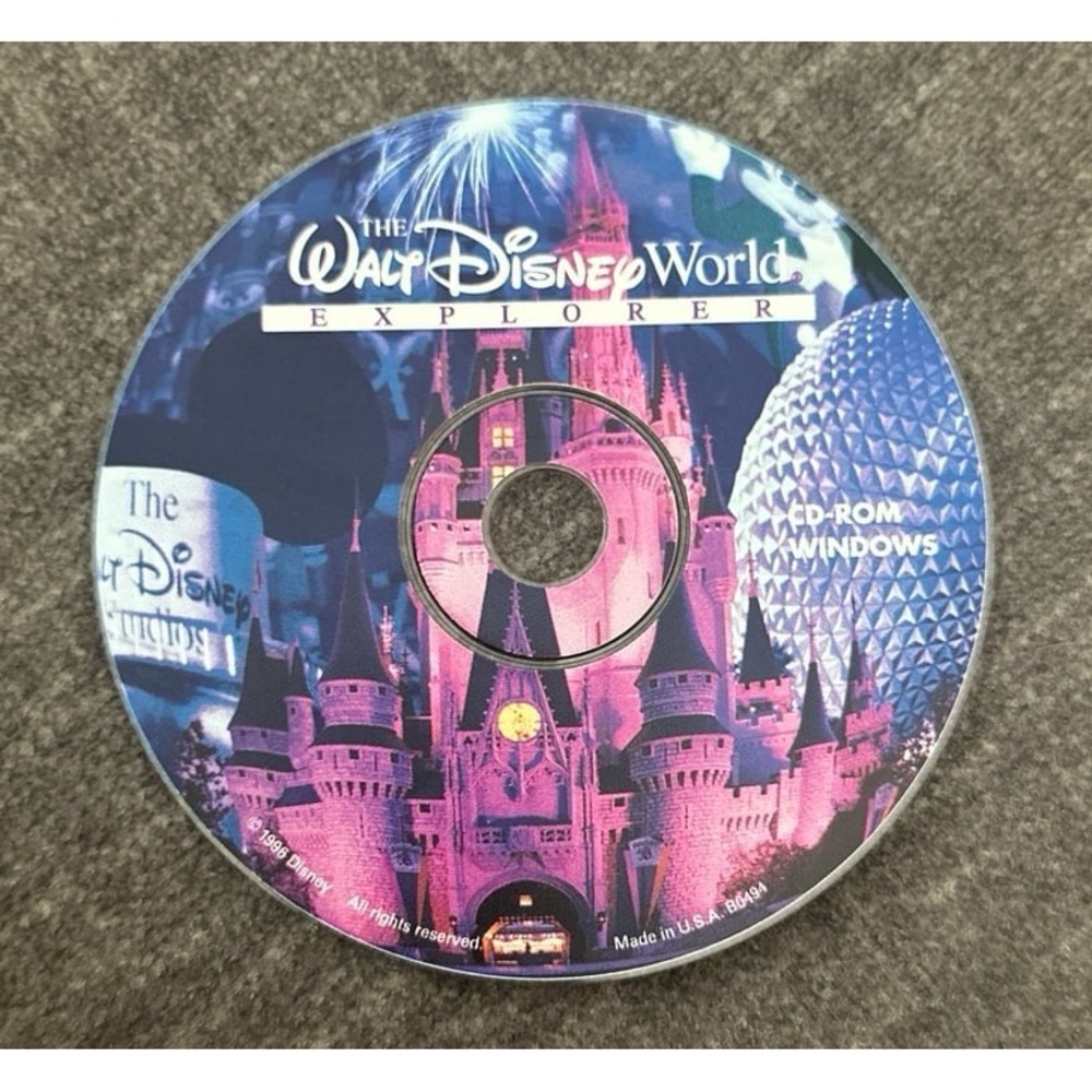 The Walt Disney World Explorer 1996 CD-ROM Windows 95 Interactive